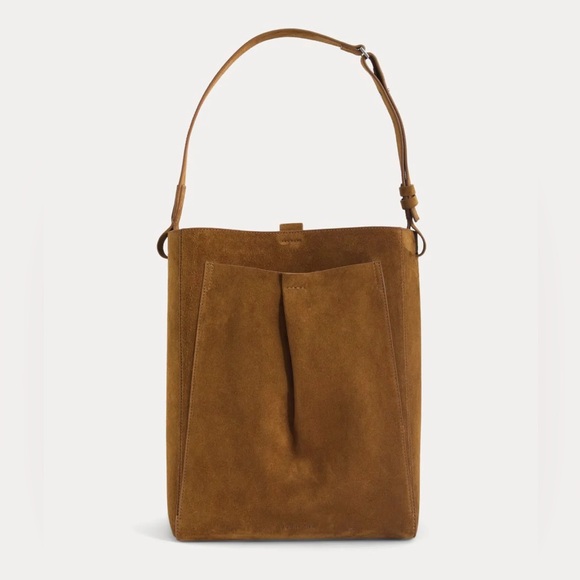Everlane THE MINI STUDIO BAG Russet Suede NWT - Picture 2 of 7